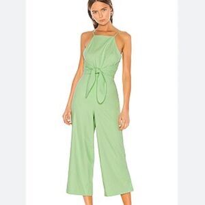 Camila Coelho Revolve Micah Linen Blend Wide Leg Jumpsuit